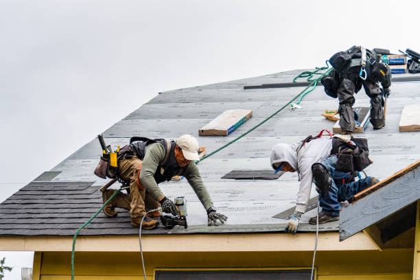 Professional Roofing technician working in Highland Park, IL